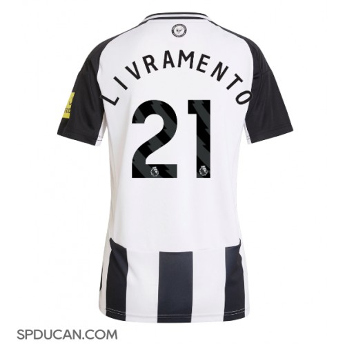 Zenski Nogometni Dres Newcastle United Tino Livramento #21 Domaci 2024-25 Kratak Rukav